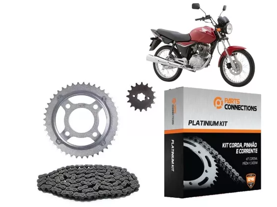 KIT TRANSMISION PLATINUM HONDA CG150 43T-16T - 428H-118L PARTS CONNECTION