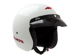 CASCO ABIERTO HALCON PAMPA BLANCO BRILLANTE M (58 CM) (x1/x12/x4)