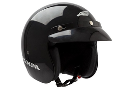 CASCO ABIERTO HALCON PAMPA NEGRO BRILLANTE TALLE L (60 CM)(x1/x12/x4)