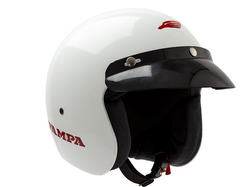 CASCO ABIERTO HALCON PAMPA BLANCO BRILLANTE S (56 CM) (x1/x12/x4)