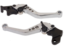 JUEGO MANIJA FRENO/EMBRAGUE REGULABLE CB 300R / TWISTER / STRADA PRETO CROMADO COMETA