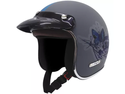 CASCO ABIERTO VINTAGE BUTTERFLY GRIS ACERO M VERTIGO