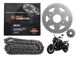 KIT TRANSMISION PLATINUM PRO BAJAJ DOMINAR 400 C/ O´RING 45T-15T - 520H-120L PARTS CONNECTION