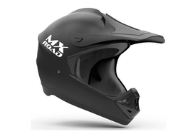 CASCO CROSS MX ROAD L-(60cm) NEGRO (x1/x4/x8)