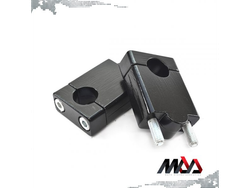 Elevador estándar para 22,22 mm - Aluminio Inyectado - Alto 47 mm - Negro