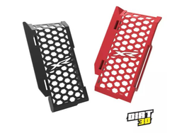 PROTECTOR RADIADOR TORNADO ROJO LOGO BLANCO