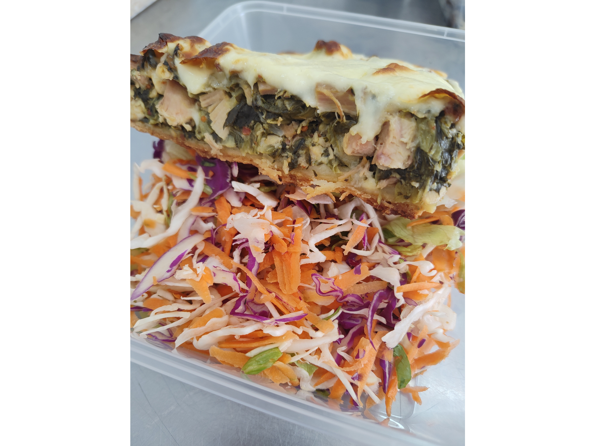 TARTA DE POLLO y ESPINACAS