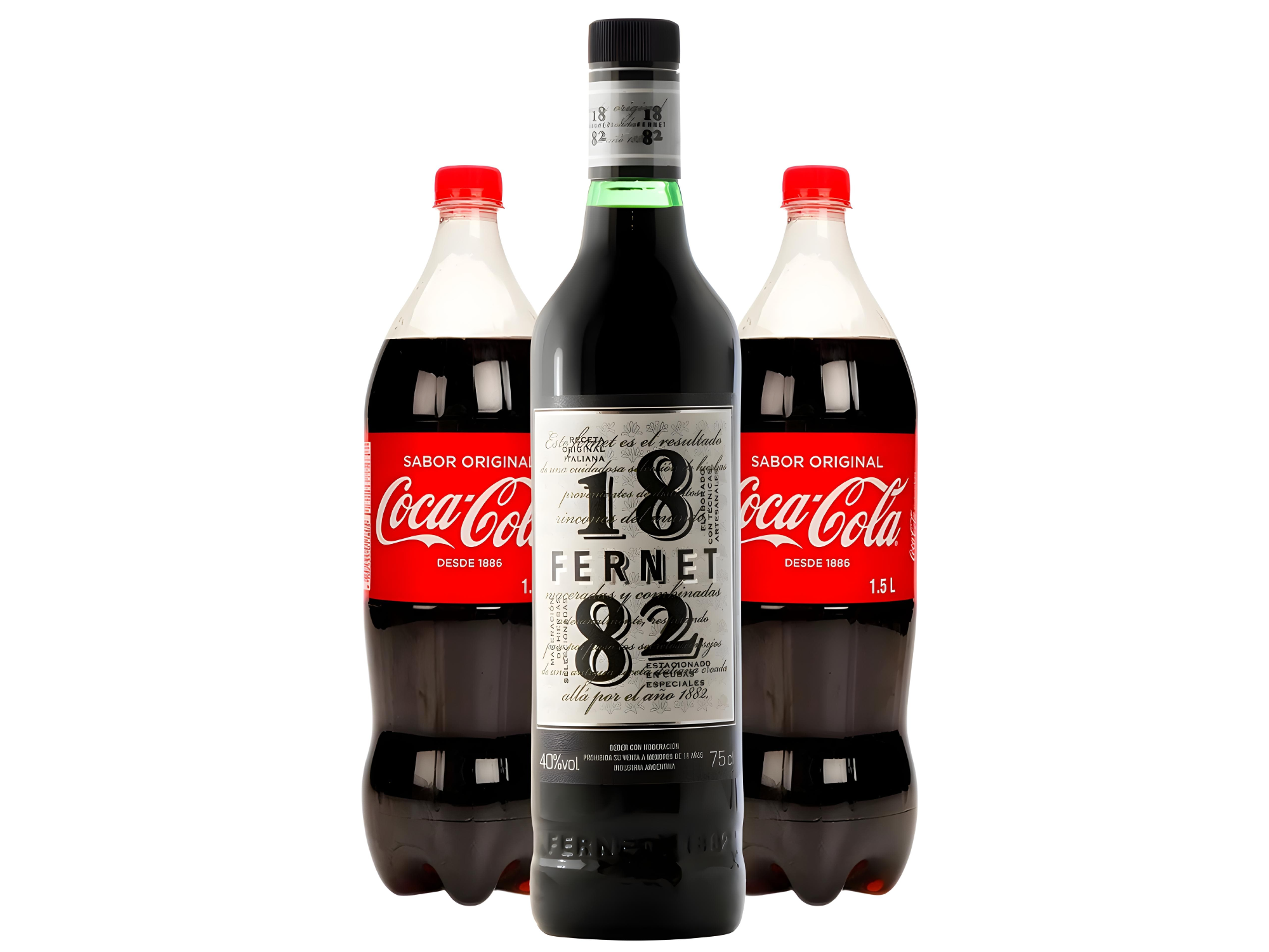 FERNET 1882 + 2 COCAS 1.5L