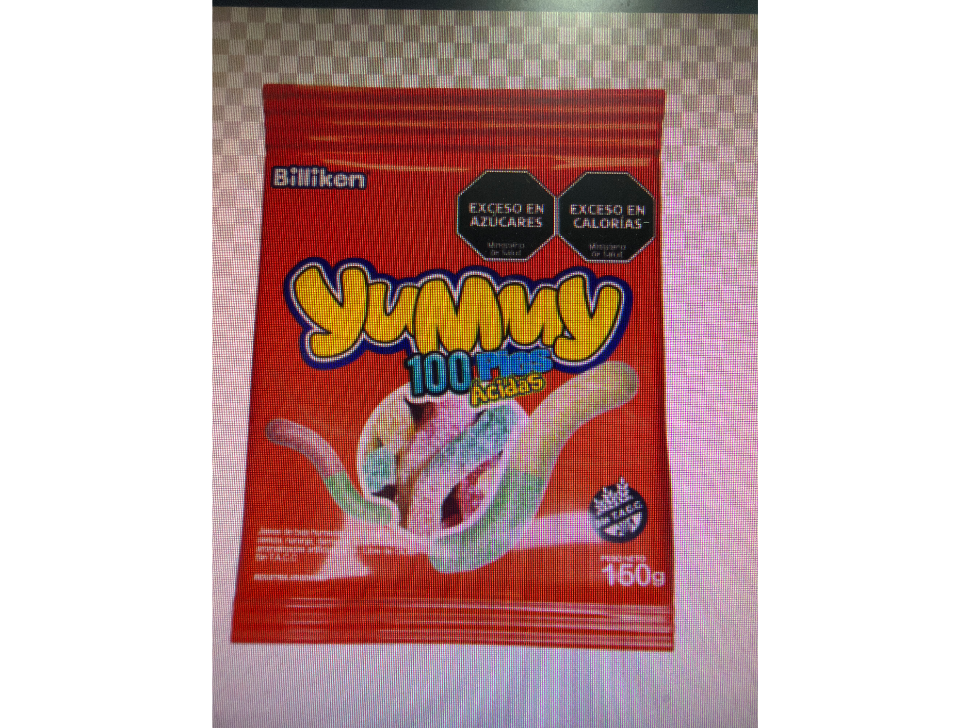 Goma yummy cien pies ácidos x 500g