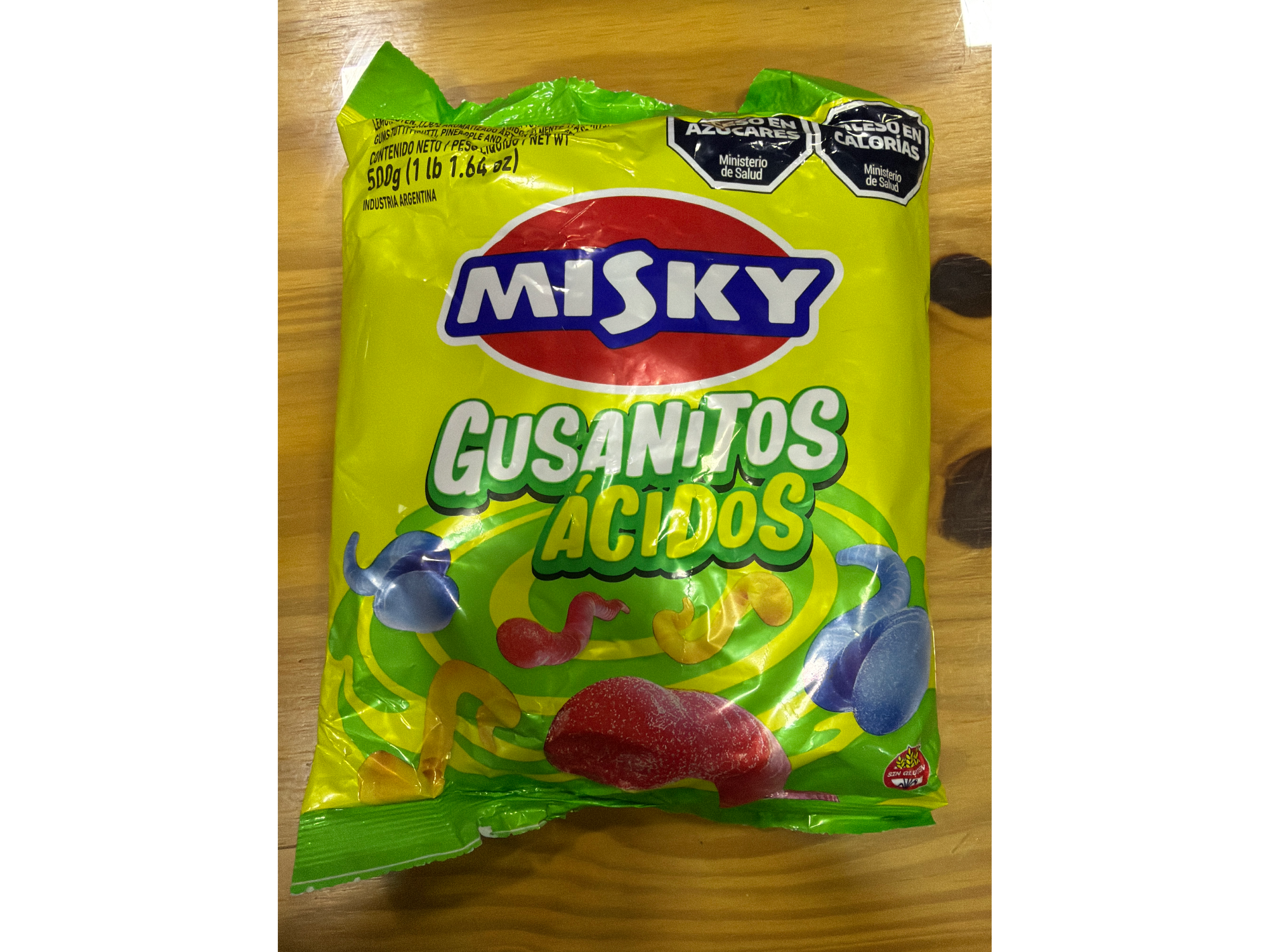 Goma misky gusanitos ácidos x 500g