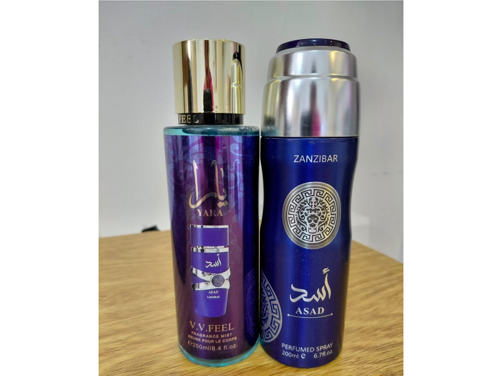 SET PERFUME EN AEROSOL Y BOSY SPLASH ASAD ZANZIBAR