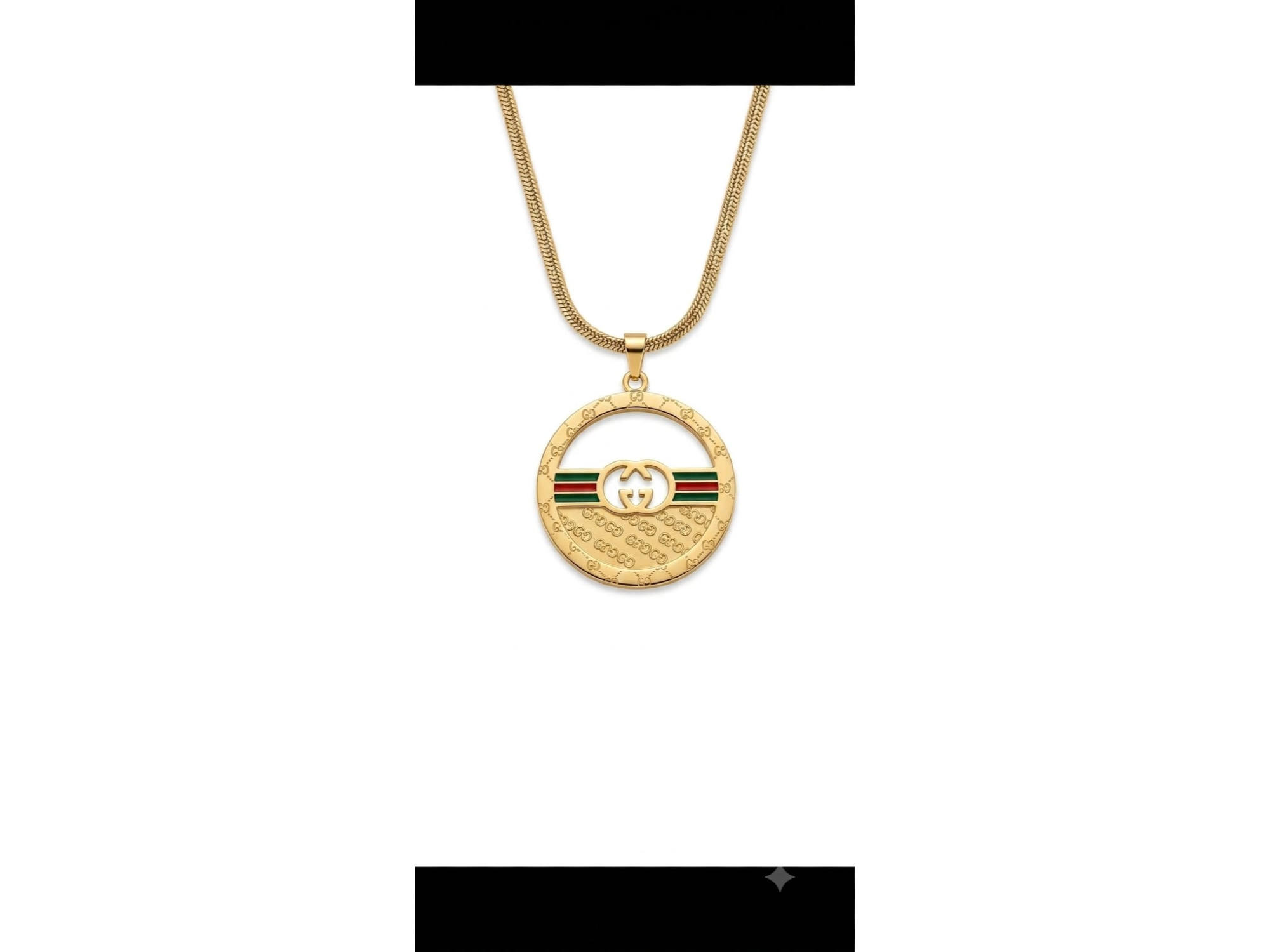 CHOKER  SIMIL GUCCI DORADO ACERO
