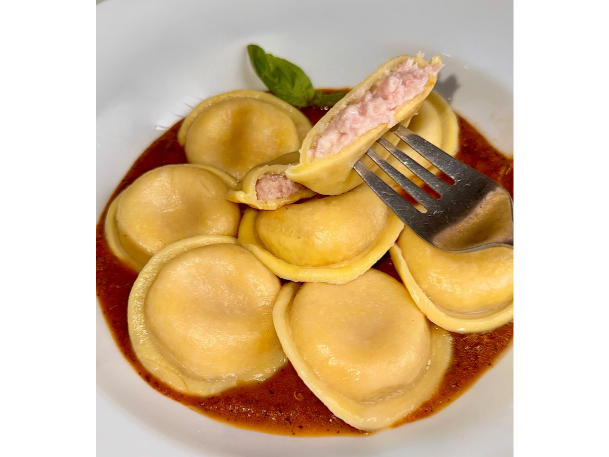 Sorrentinos de jamón cocido y mozzarella