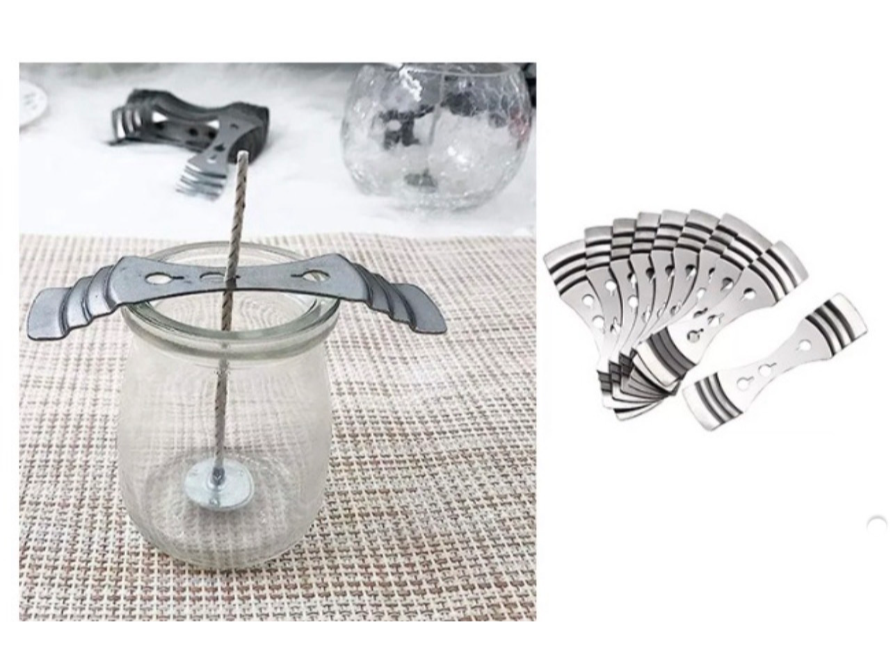 Porta pabilo de metal