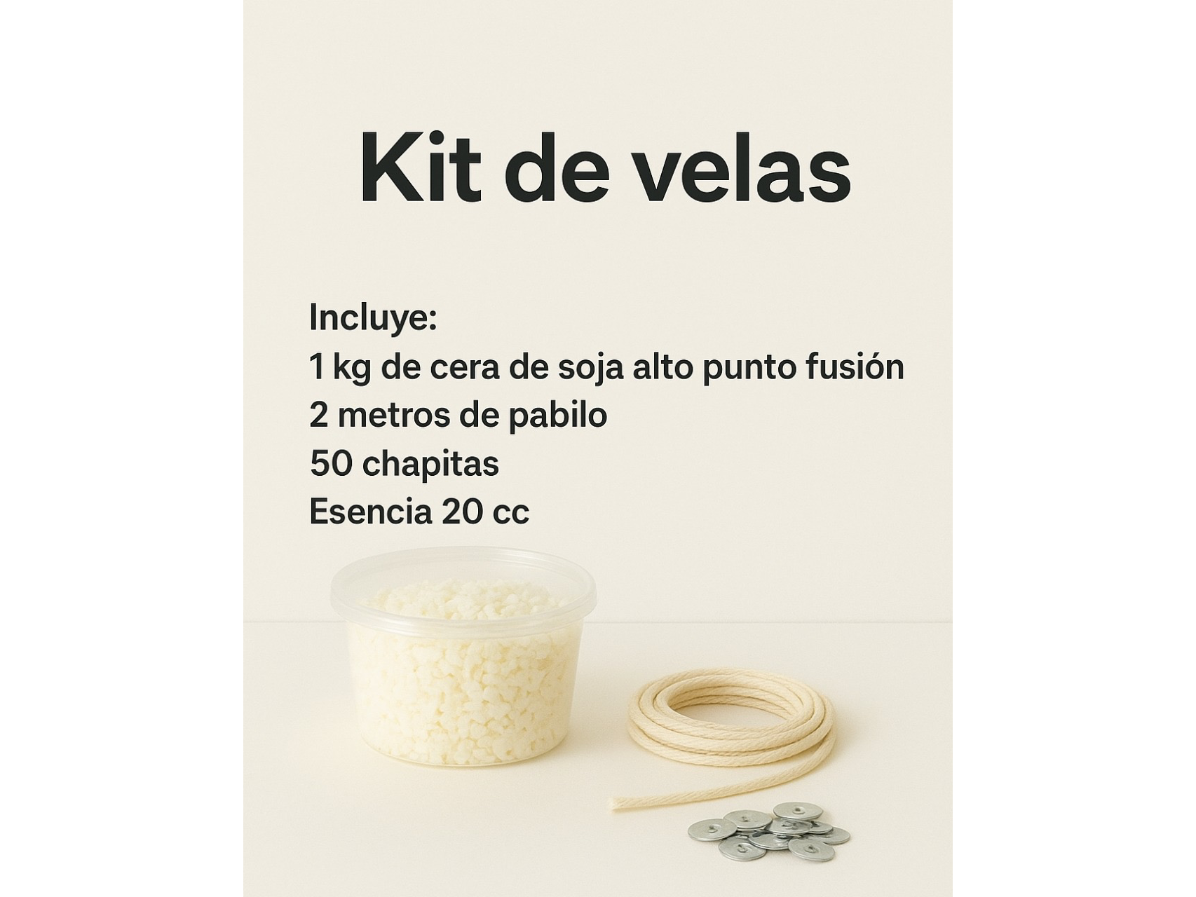 Kit para hacer velas + Esencia