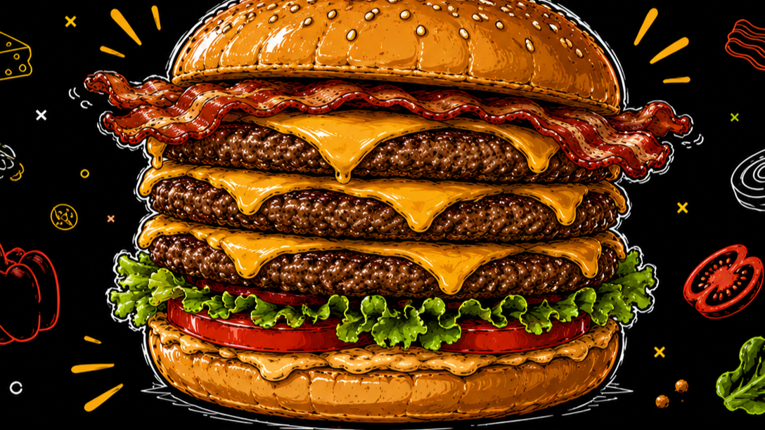 Hamburguesas Triple