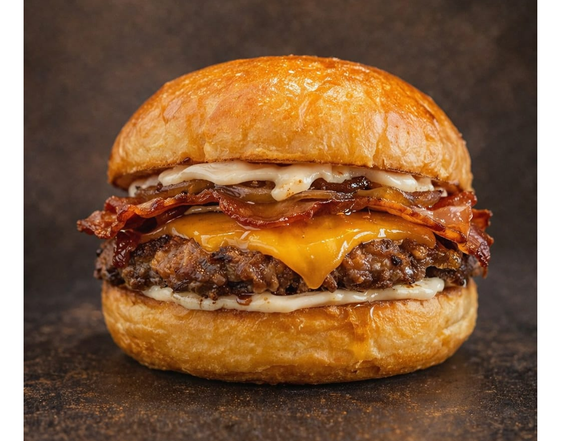 4 Burger simples + 4 Papas individuales