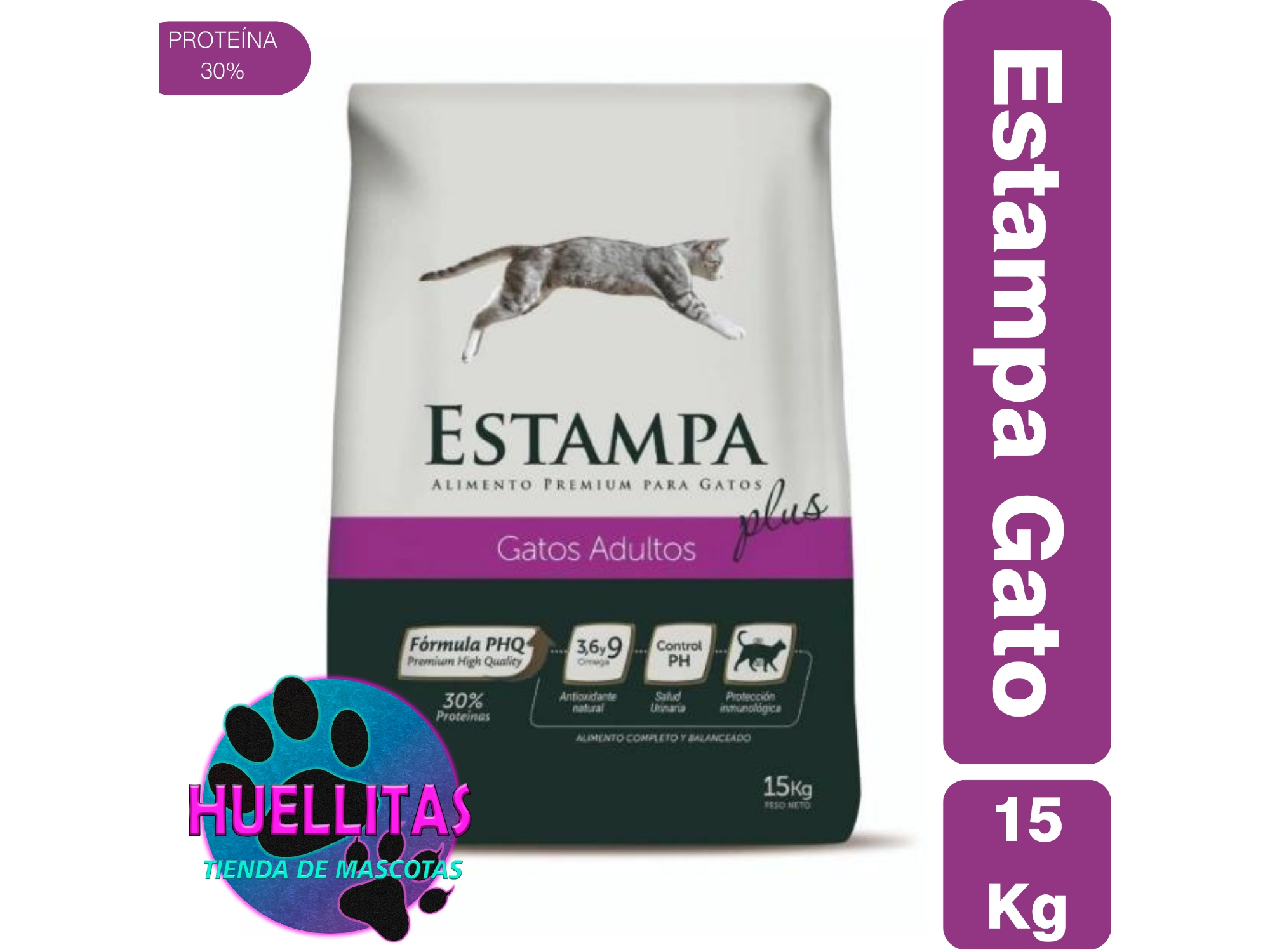 Estampa Gato Adulto x15kg