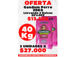 Gandum Perro Adulto 20kg x 2 Unidades