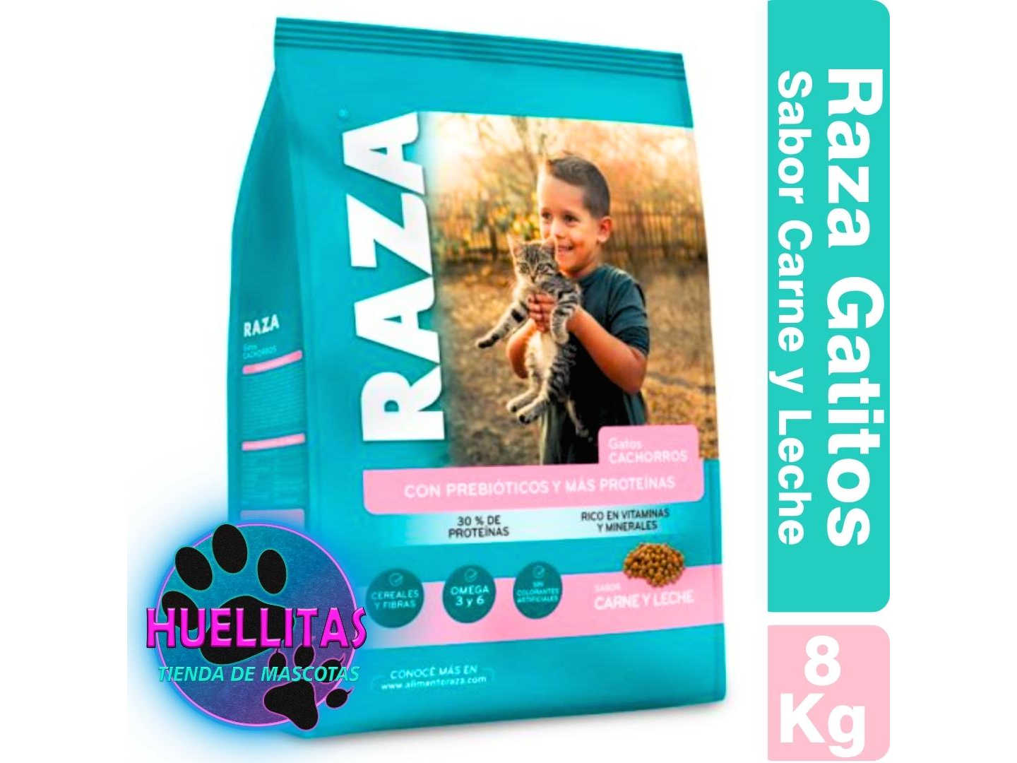 RAZA GATITO CARNE Y LECHE 8KG