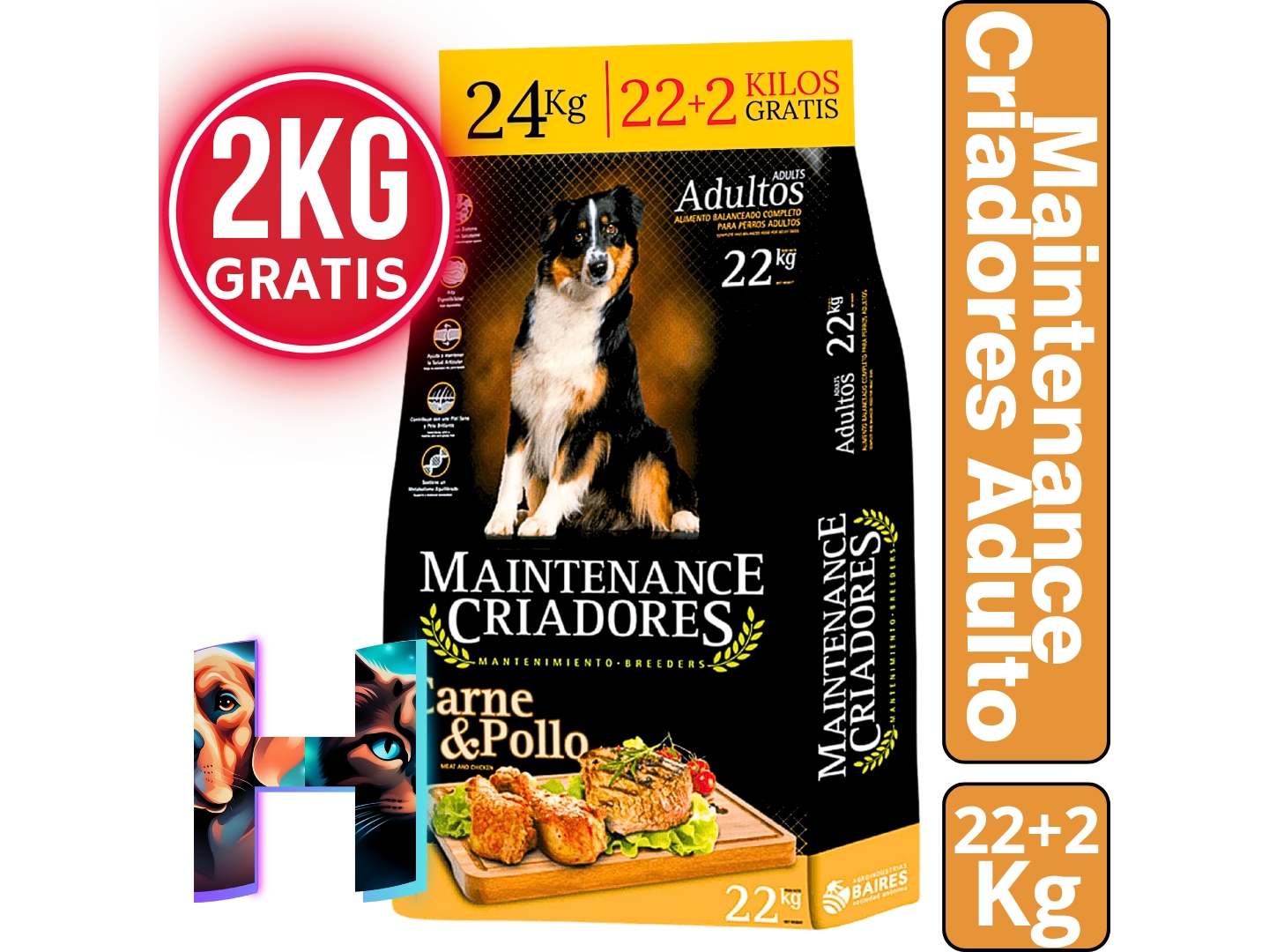 Maintenance Criadores Adulto x 22Kg (Carne y Pollo)