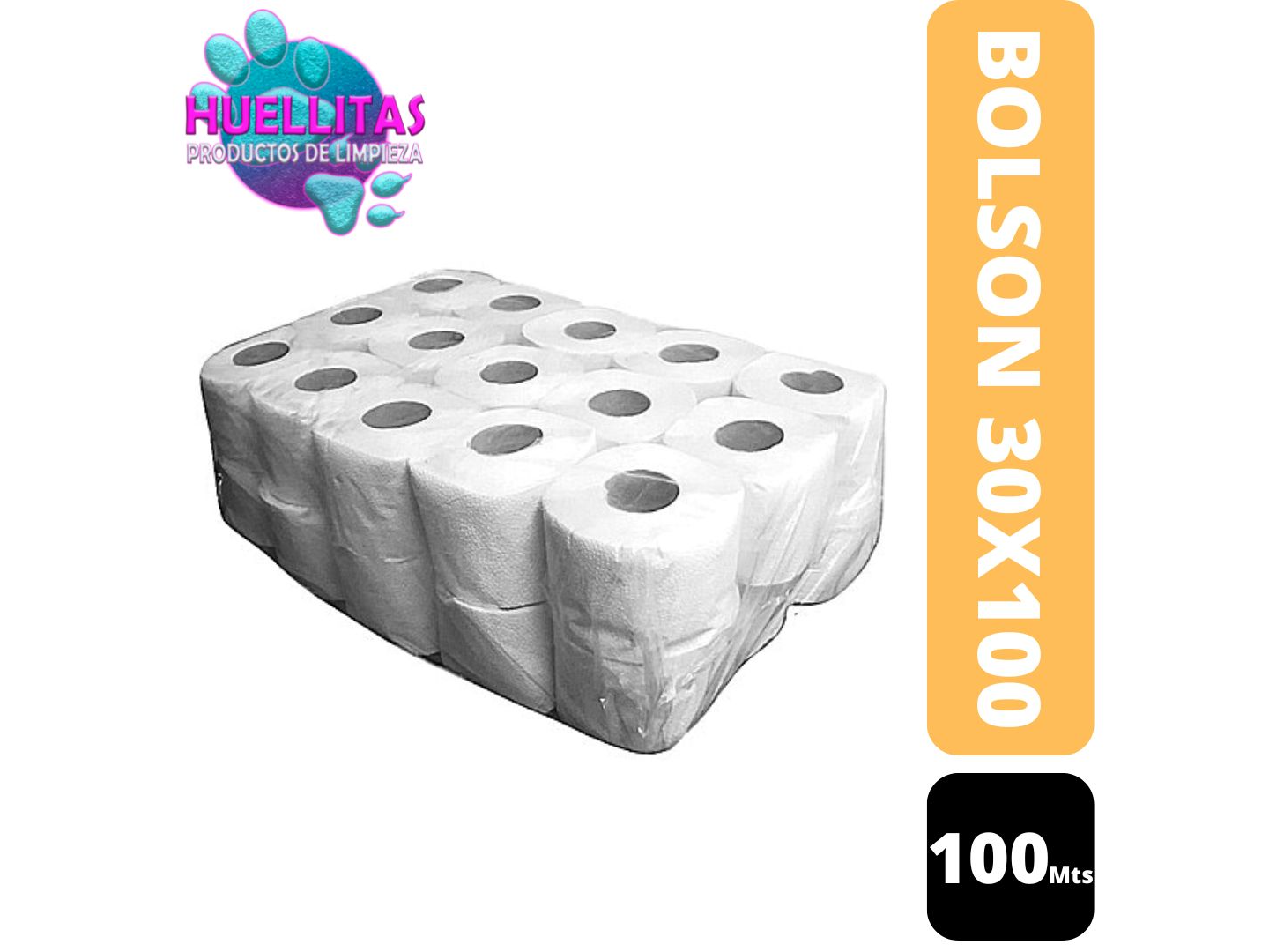 BOLSON DE PAPEL HIGIENICO 30 UN X 100MTS