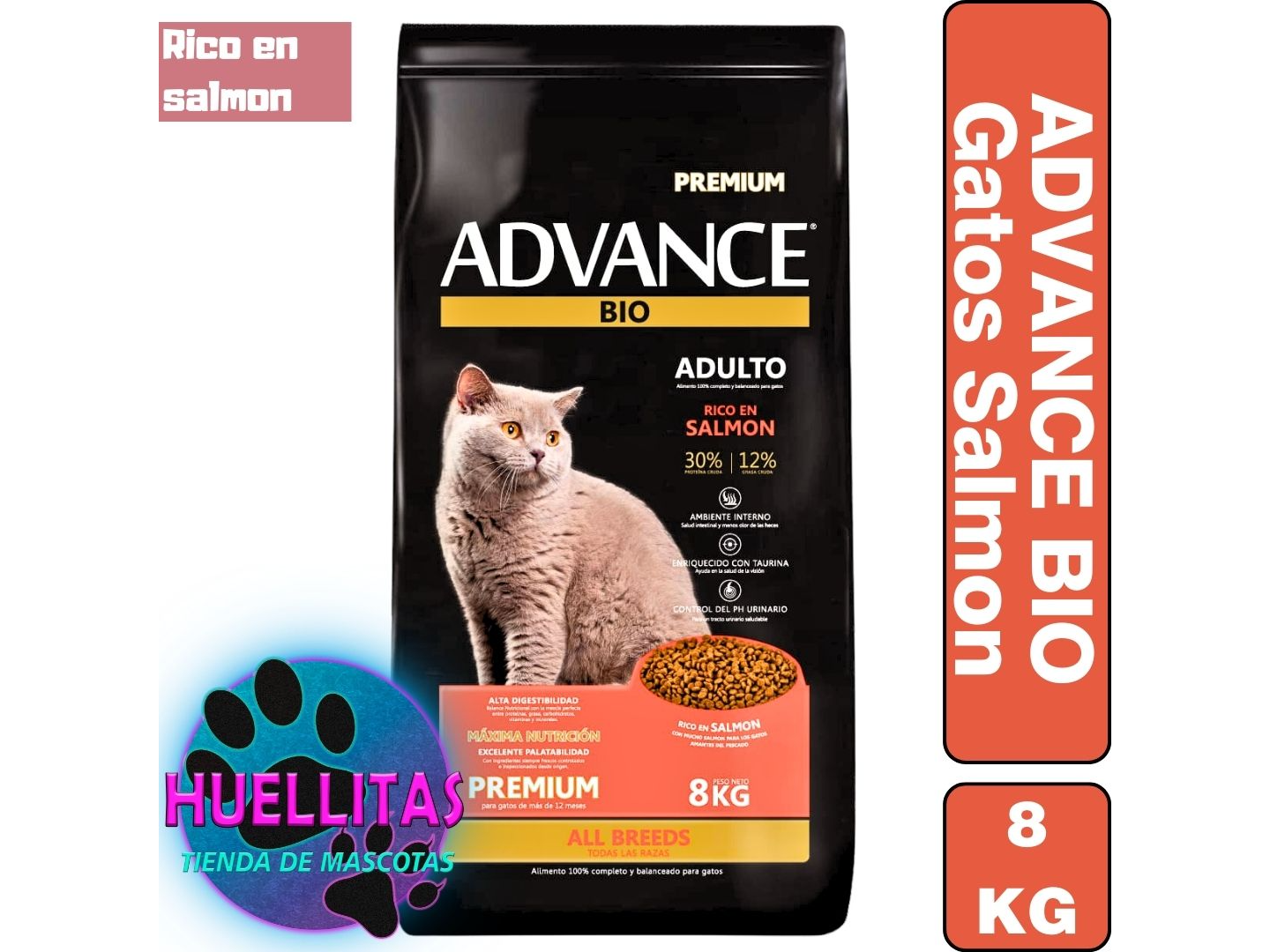 ADVANCE GATO ADULTO SALMON 8KG