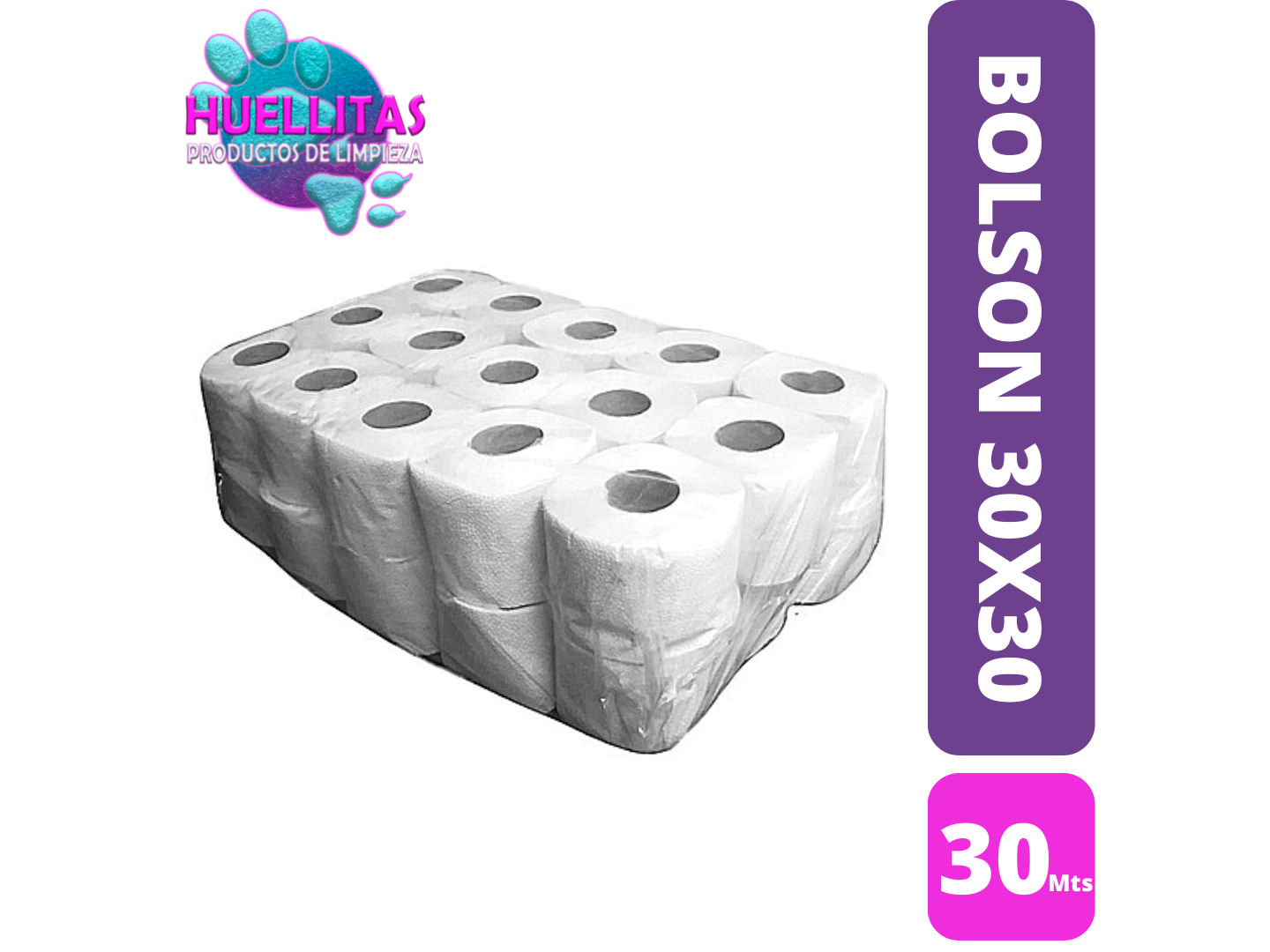 BOLSON PAPEL HIGIENICO 30 UN X 30MTS