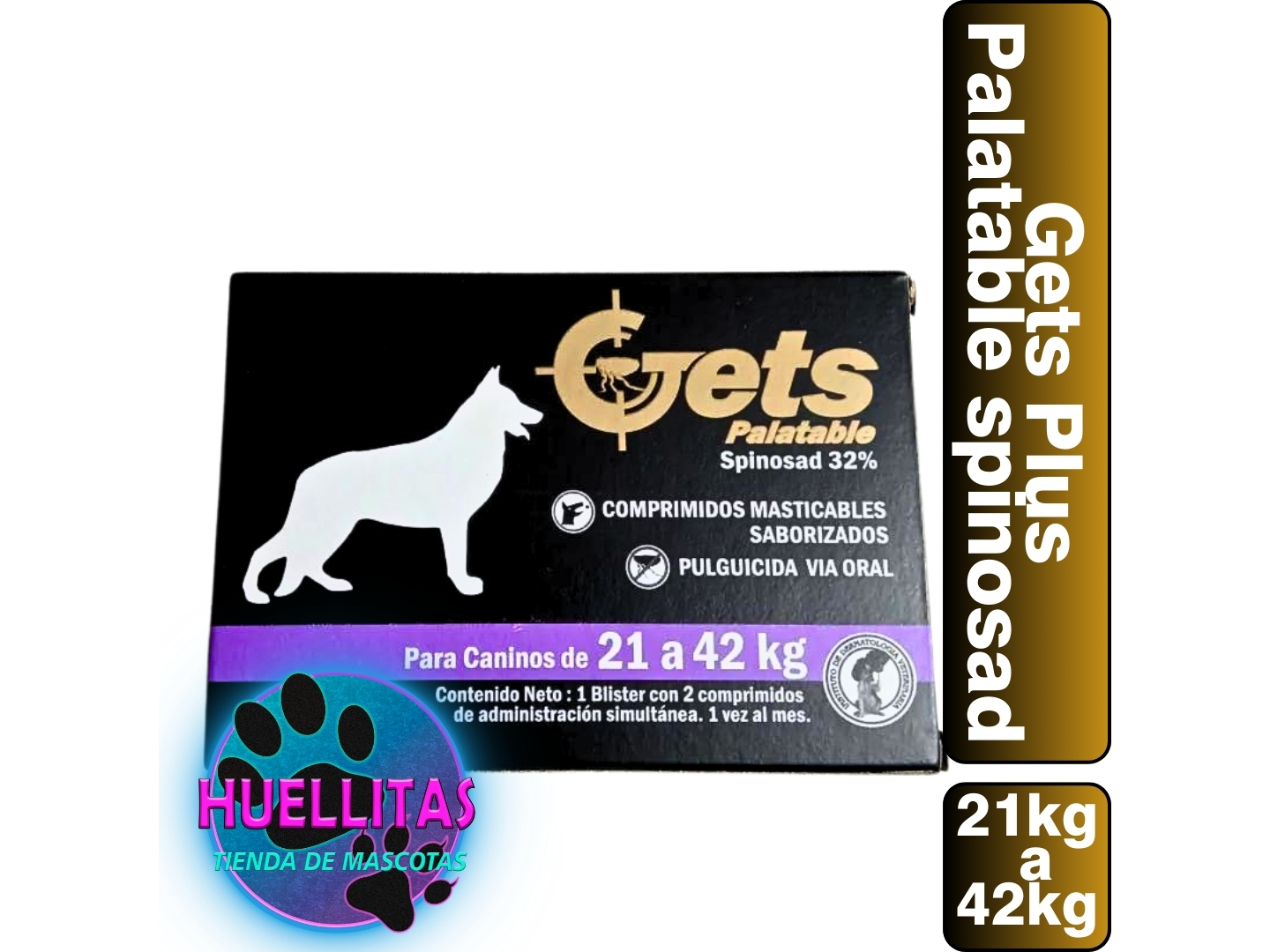 GETS COMPRIMIDO PULGAS 21 A 42KG