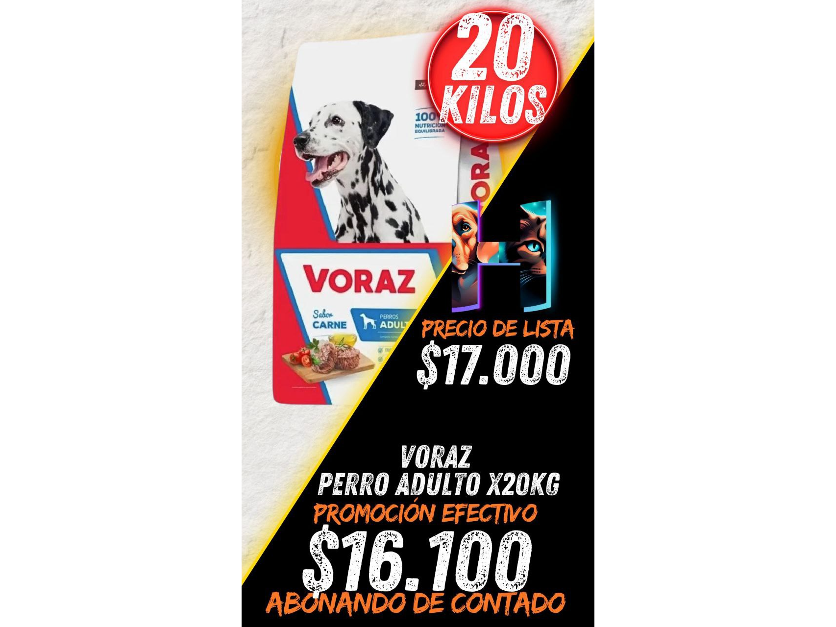 Voraz Perro Adulto 20kg