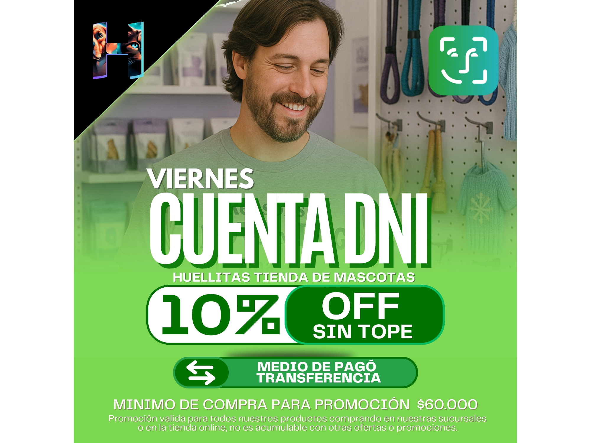 CUENTA DNI 10%OFF SIN TOPE