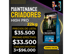Maintenance Criadores High Pro x22kg