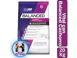 VITALCAN Balanced Cachorro Raza Mediana y Gde. x20 kg
