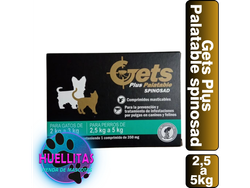 GETS COMPRIMIDO PULGAS 2,5 A 5KG