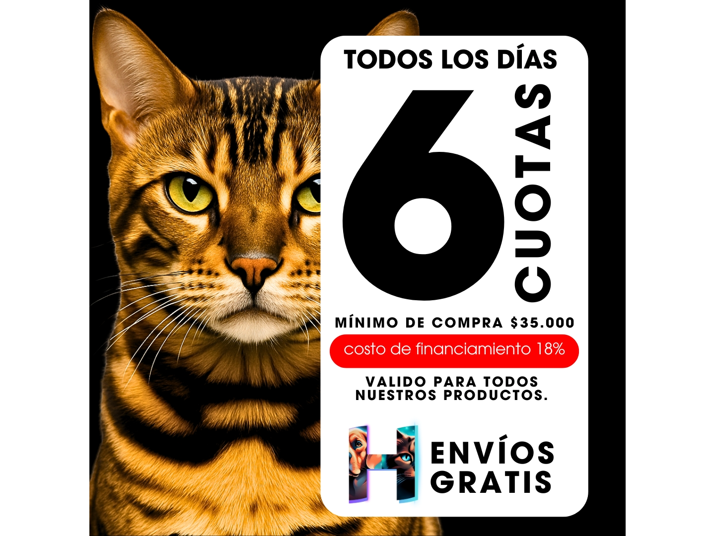 6 CUOTAS CON TODOS LOS BANCOS