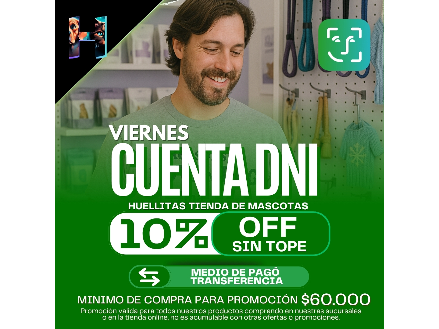 CUENTA DNI 10%OFF SIN TOPE
