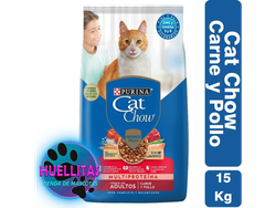 Cat chow adultos Carne y Pollo x 15 kg
