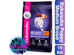 Eukanuba puppy m/large breed X 15 Kg.