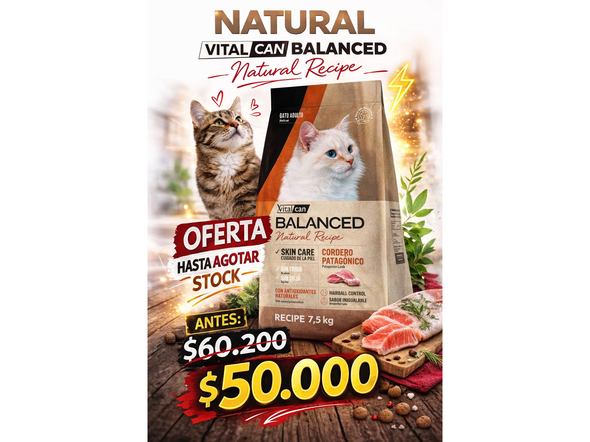 Super Promo Vital Can Natural Recipe 7,5kg