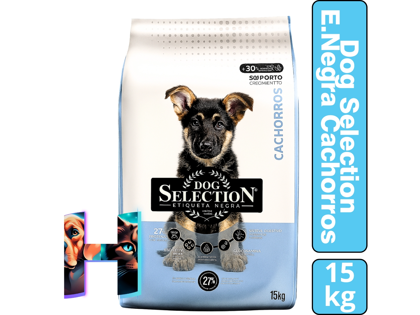 Dog Selection Cachorro Etiqueta Negrax 15 kg