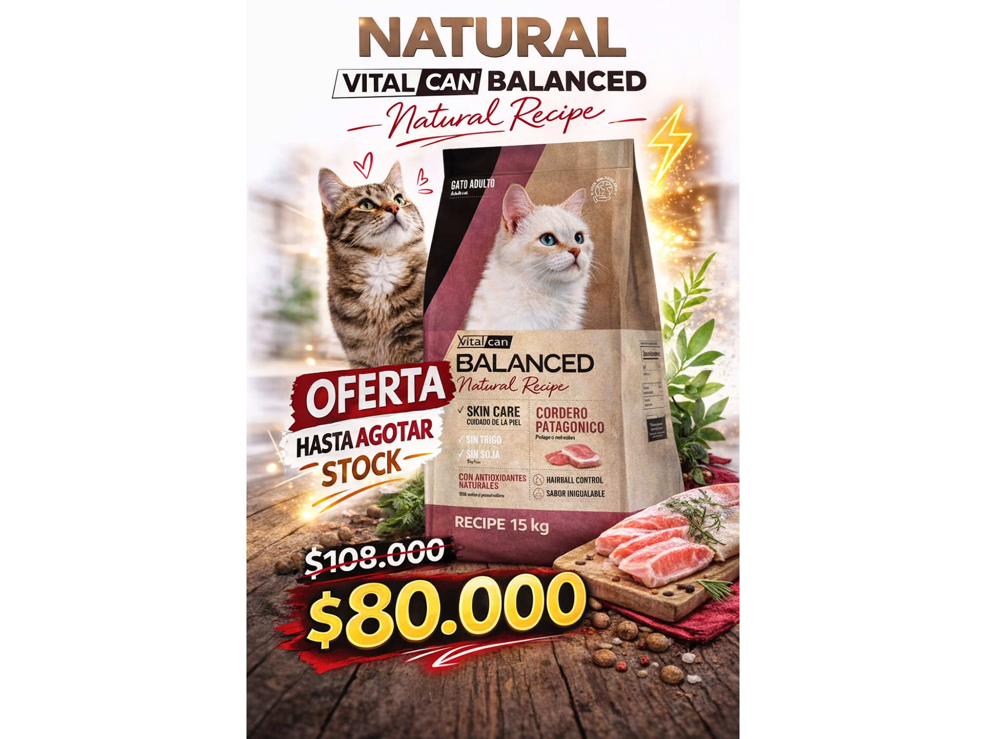 Super Promo Vital Can Natural Recipe 15kg