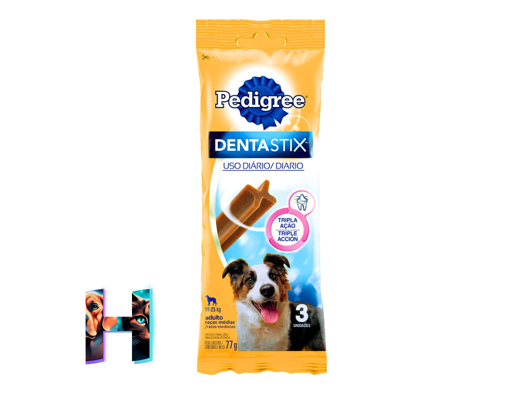 Dentastix Pedigree Raza Mediana 77gr x3 unidades