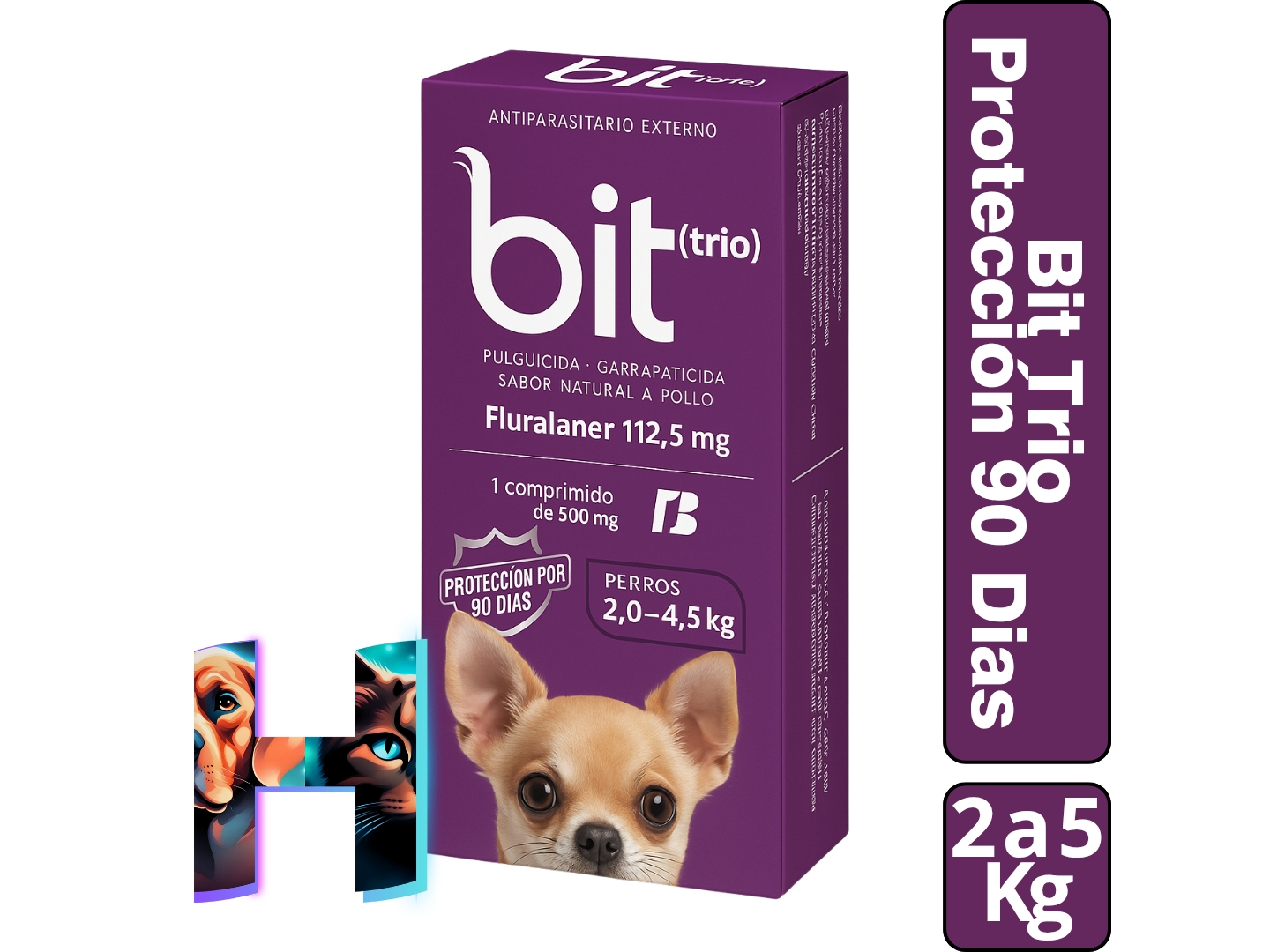 Bit Trio 2 a 4,5kg Protección (90 Días) Comprimidos