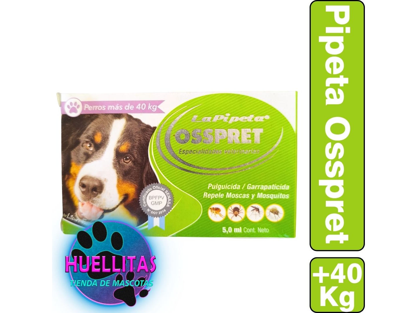 PIPETA OSSPRET PERRO 40 - 60 kg