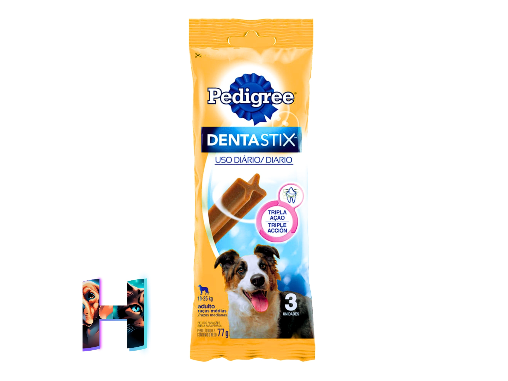 Dentastix Pedigree Raza Mediana 77gr x3 unidades