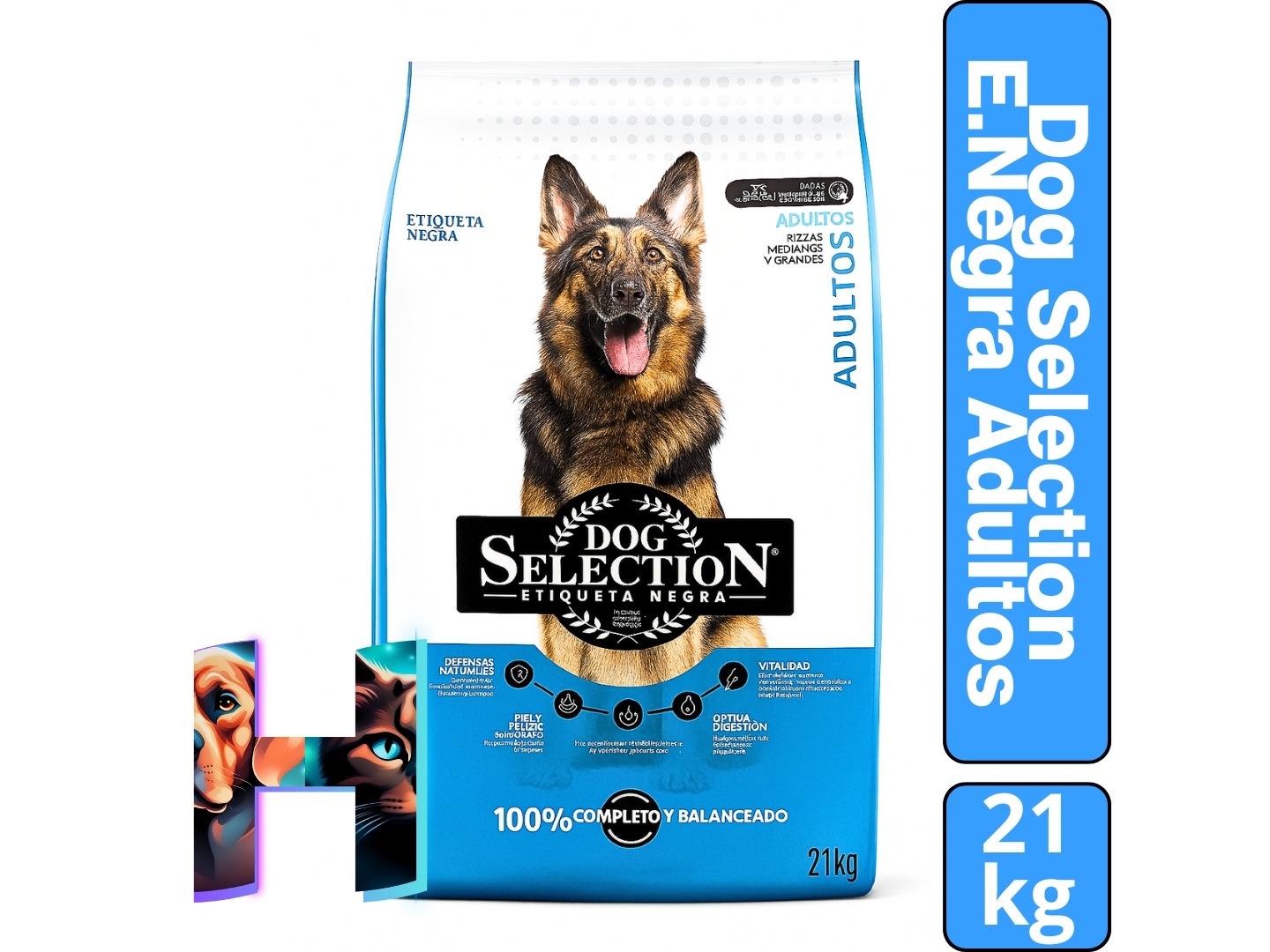 Dog Selection Adulto Etiqueta Negra x21Kg