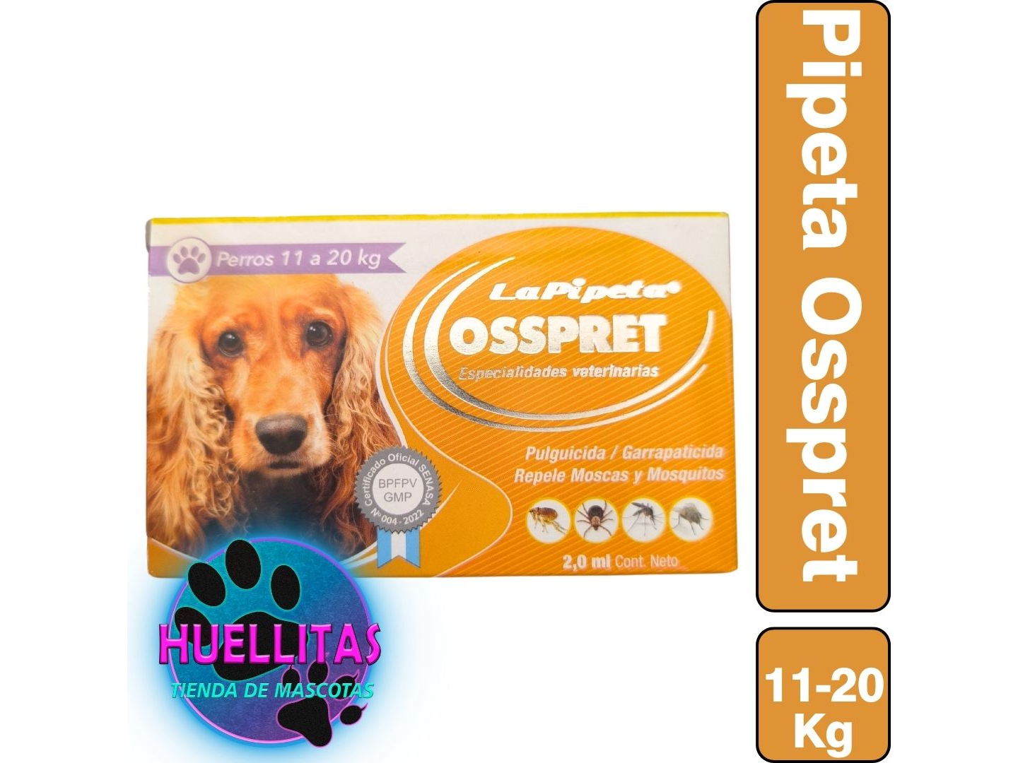 PIPETA OSSPRET PERRO 10 - 20 kg