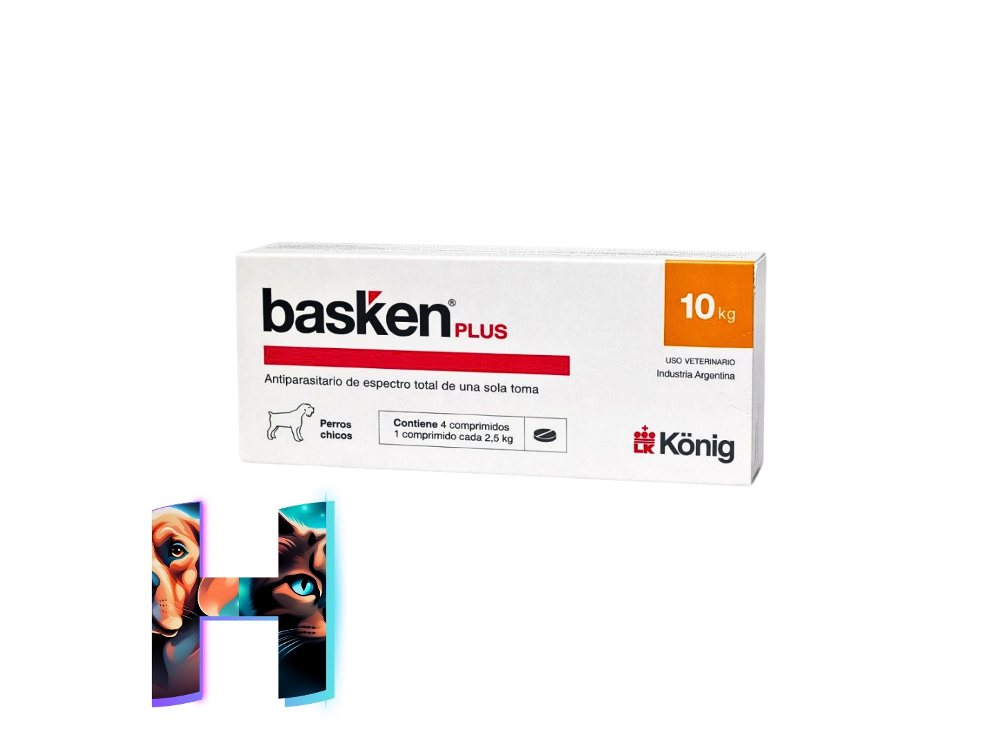 BASKEN PERRO CHICO  ANTIPARASITARIO INTERNO COMPRIMIDO