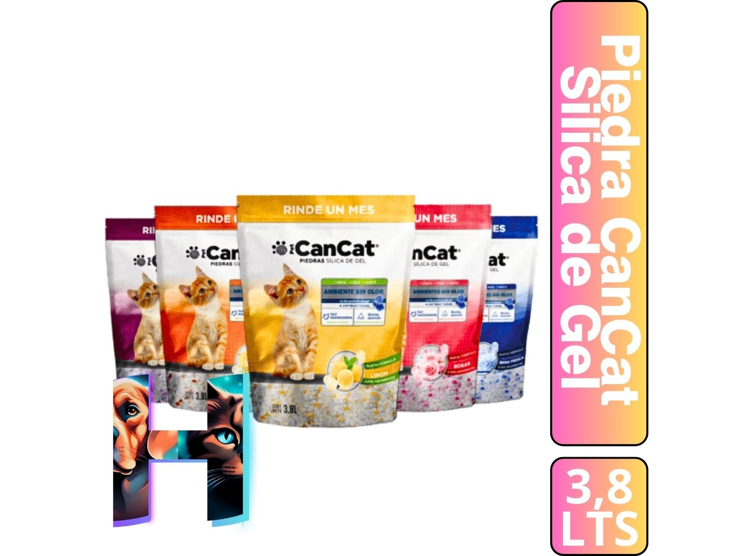 Piedras Silicas Gel Perfumadas 3,8Lts