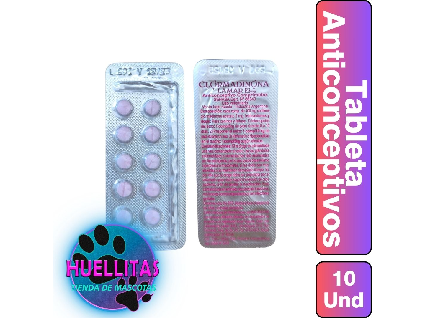 TABLETA ANTICONCEPTIVA CLORMADINONA (10comp)